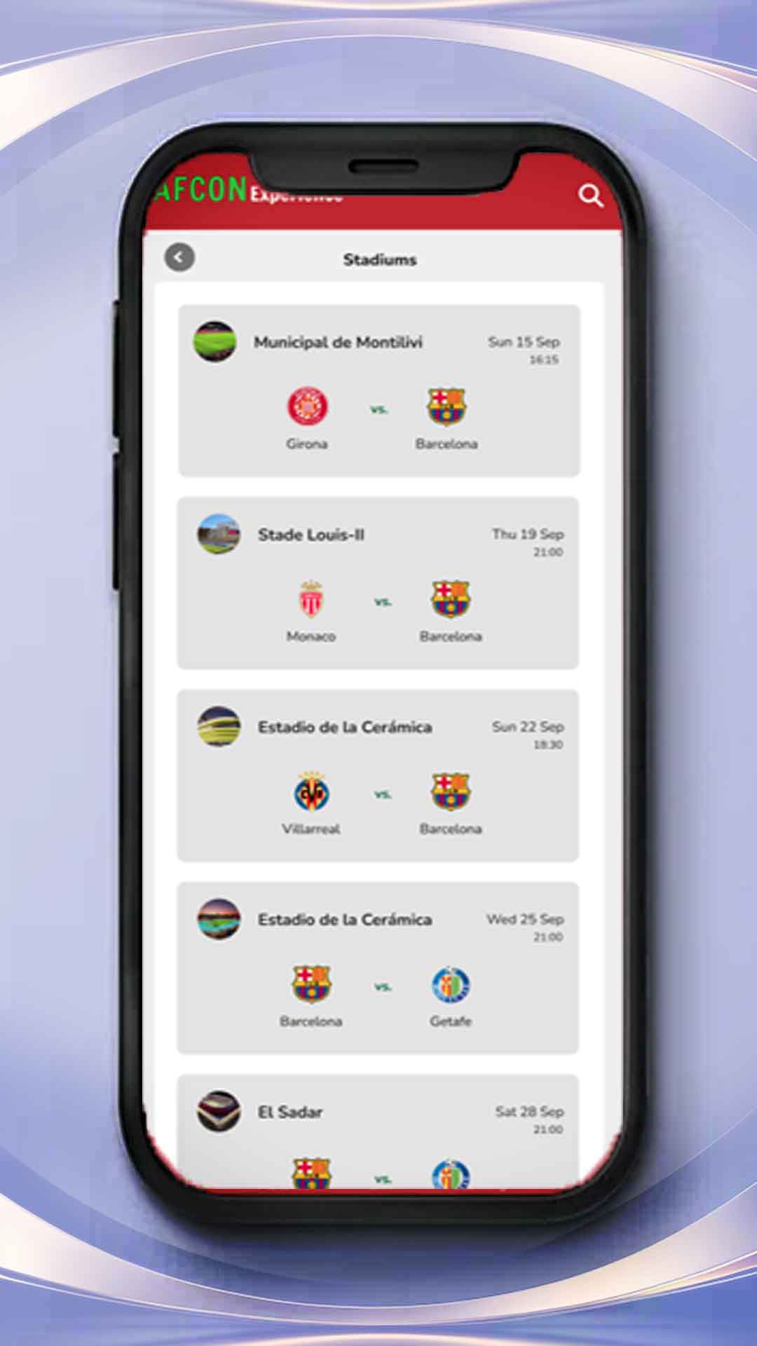 AFCON 2025 App screen 3