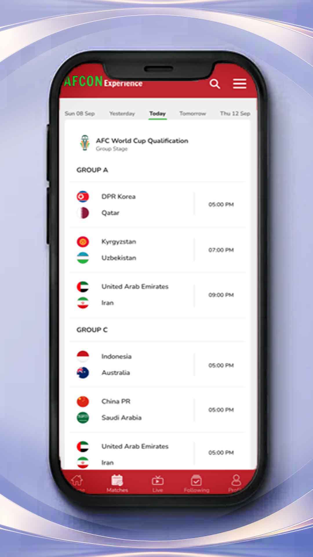 AFCON 2025 App screen 4