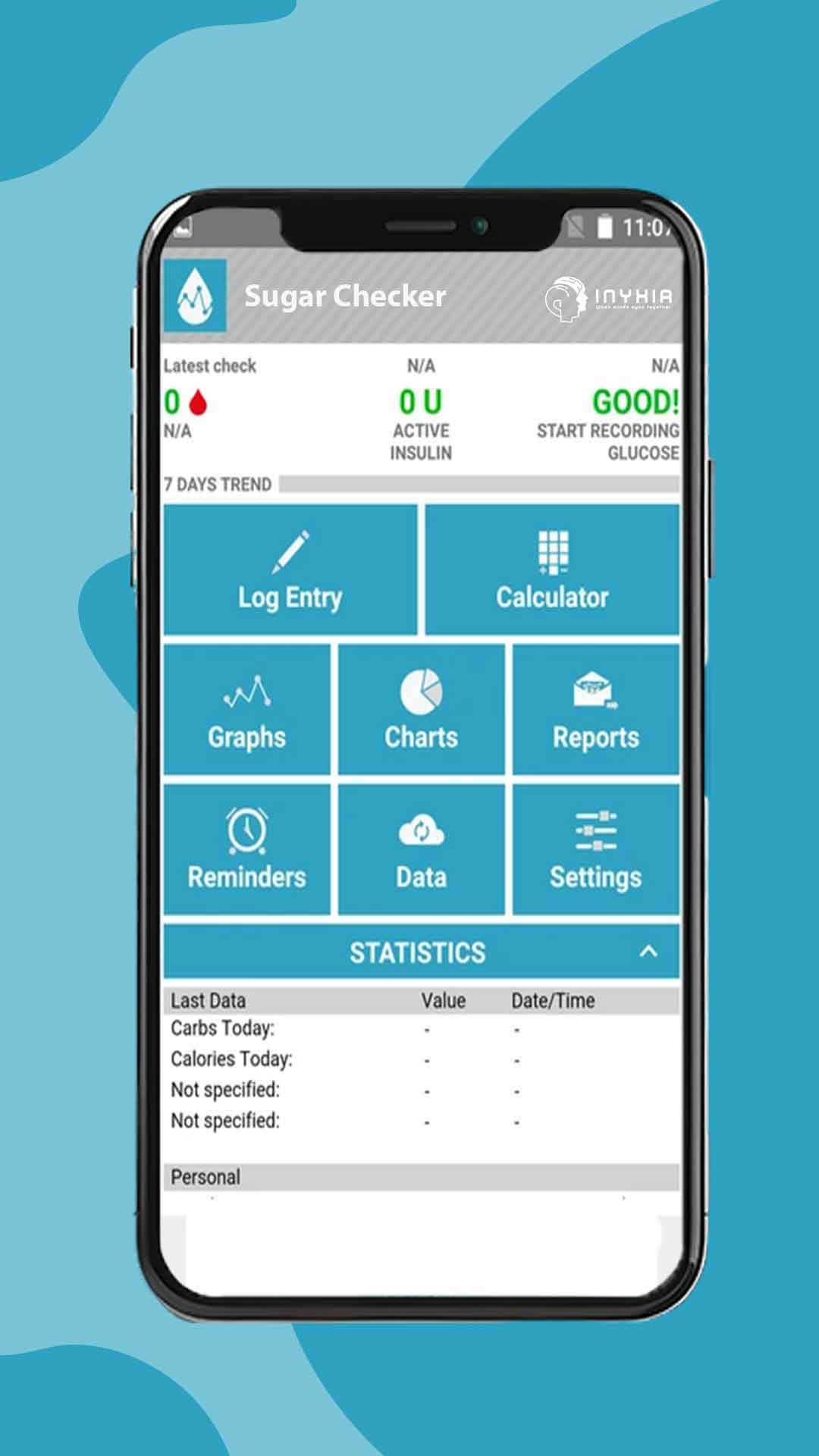 Diabetes Checker screen 1